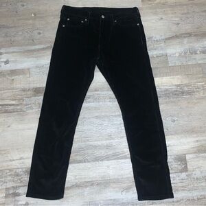 Levi's 510 Mens 32x30 Black Corduroy Pants